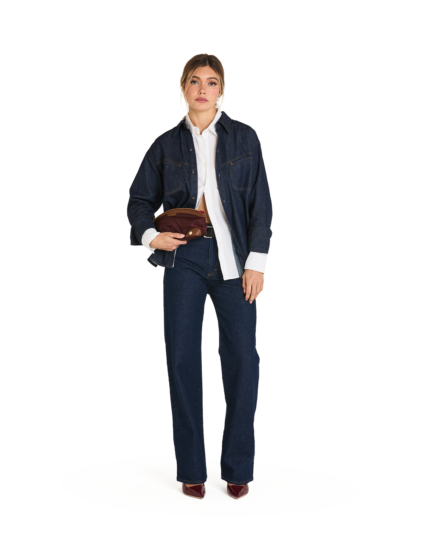 Model height is 5'9''