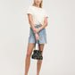Model height is 5'10''
