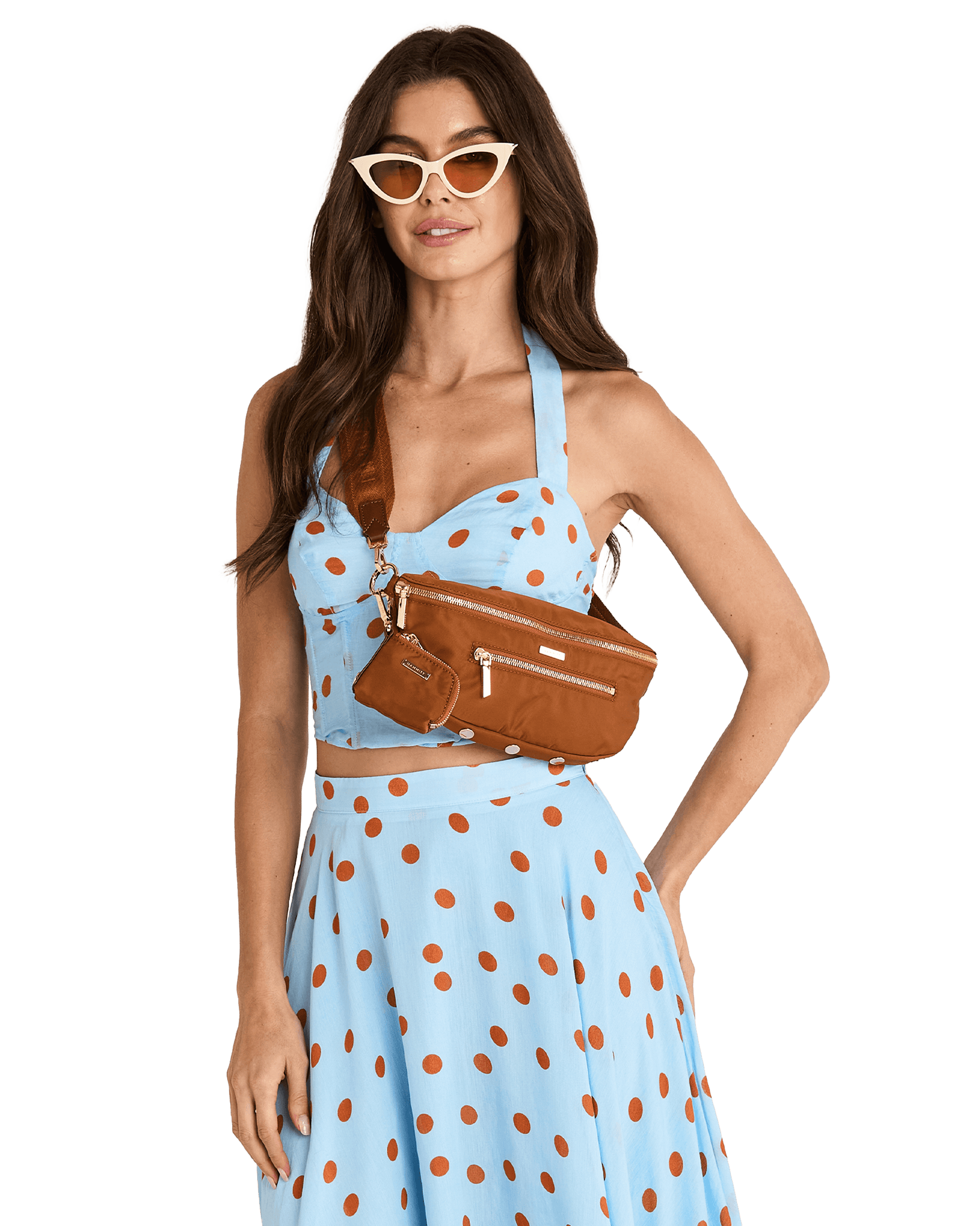 Charles-Crossbody-Med-Amber-Nylon-Cargo-G-Model-View