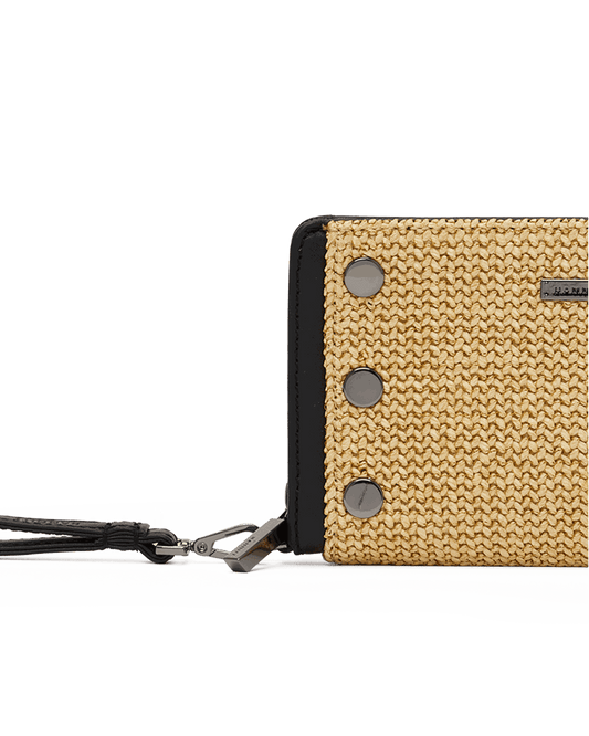 Bryant-Wallet-Noir-Smooth-Raffia-GM-Front-View-Detail