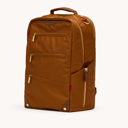 Eden-Backpack-Amber-Nylon-G-Front-View