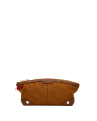Nicky-Travel-Pouch-Short-Amber-Nylon-G-Front-View