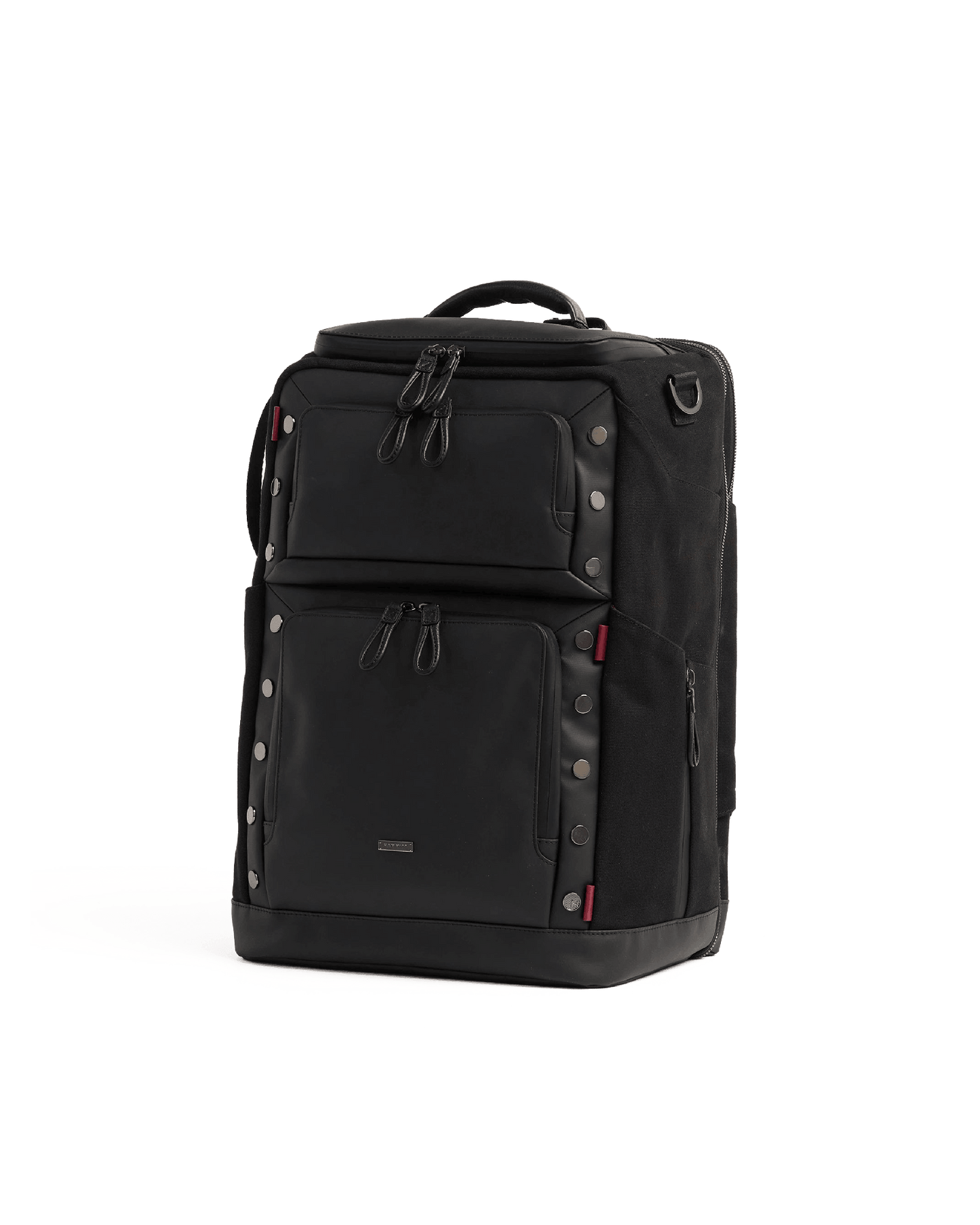 Burbank-Backpack-Black-Nylon-Front-View-2