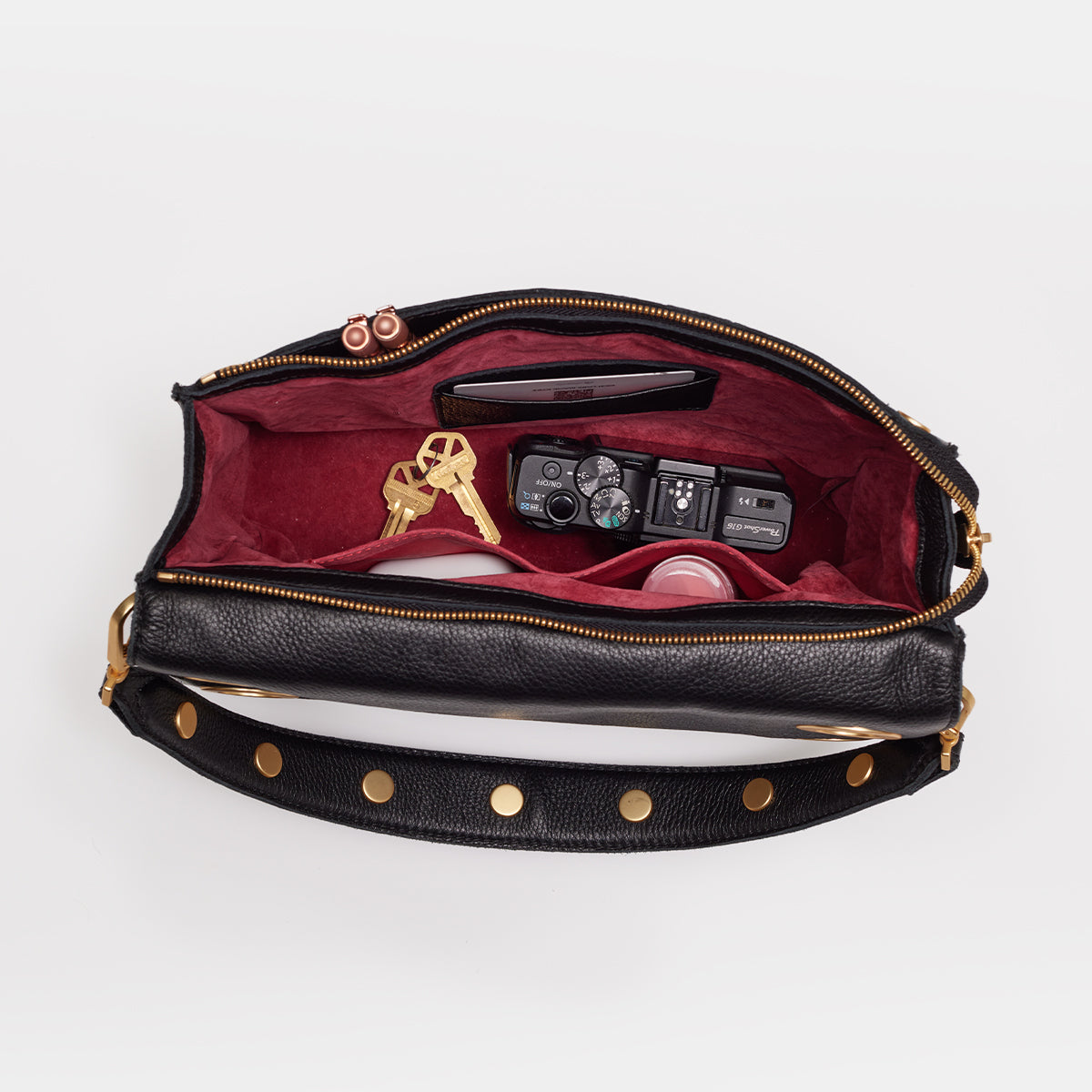 Montana Clutch | Black/Brushed Gold | Lrg 840220515294 – HAMMITT