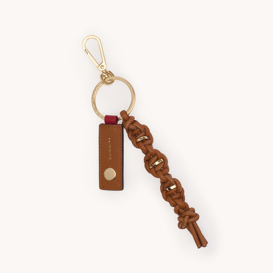 Knotted-Key-Ring-Cocoa-G-Front-View