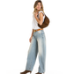 Model height is 5'9''
