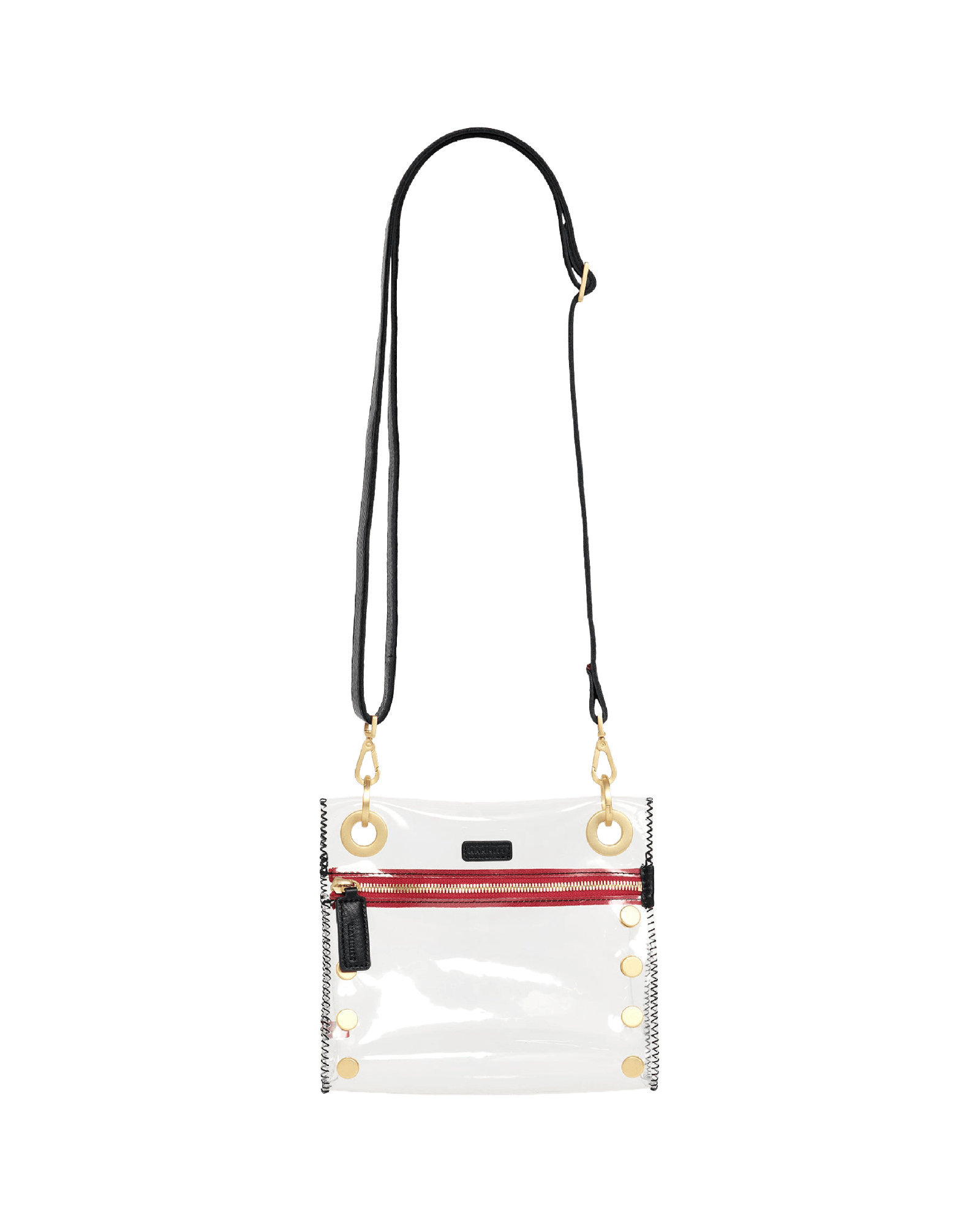 Tony-Sml-Clear-Black-BG-Red-Zip-Crossbody-View