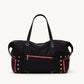Ivy-Weekender-Black-Nylon-G-Red-Zip-Front-View