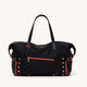Ivy-Weekender-Black-Nylon-G-Red-Zip-Front-View