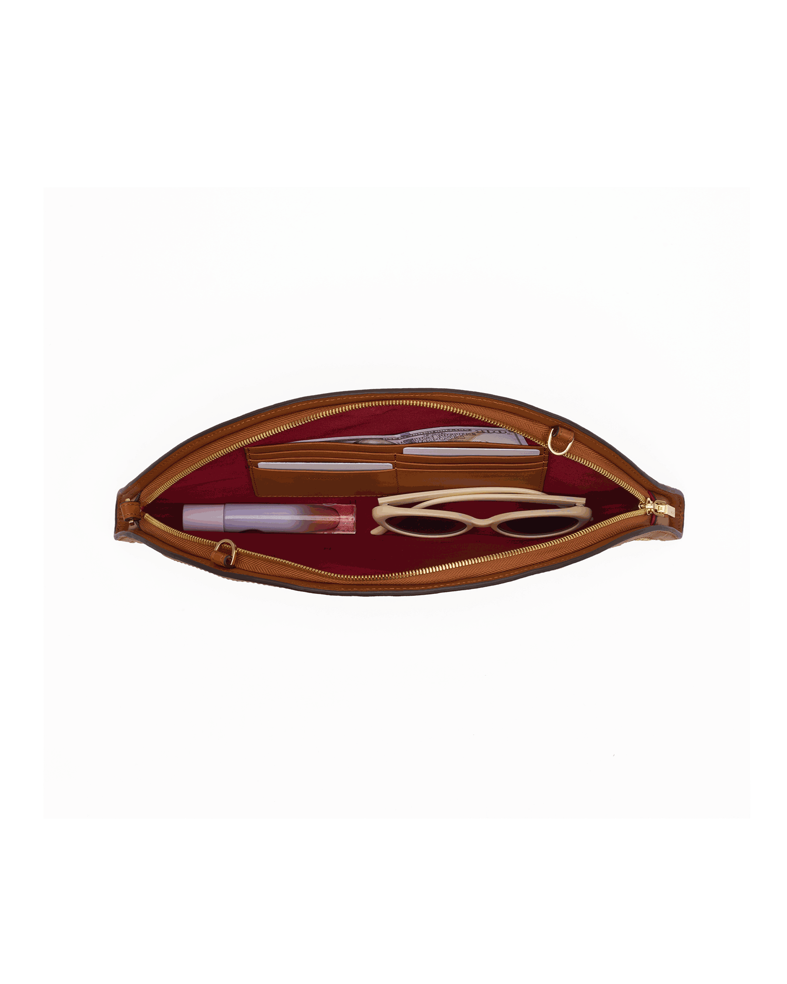 Shelley-Clutch-Cocoa-Raffia-G-Inside-View