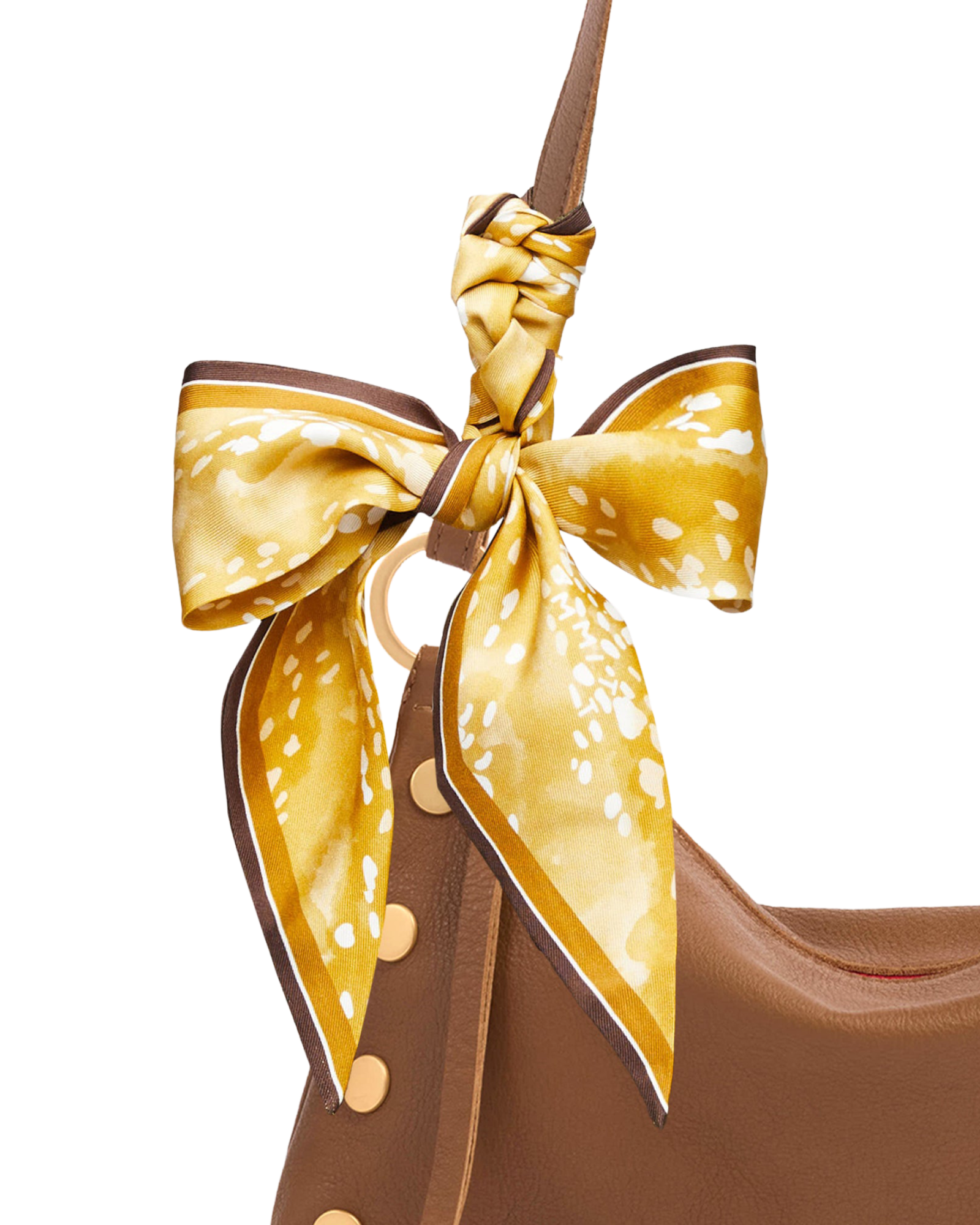 Silk Scarf-Deer Abby-Detail-View