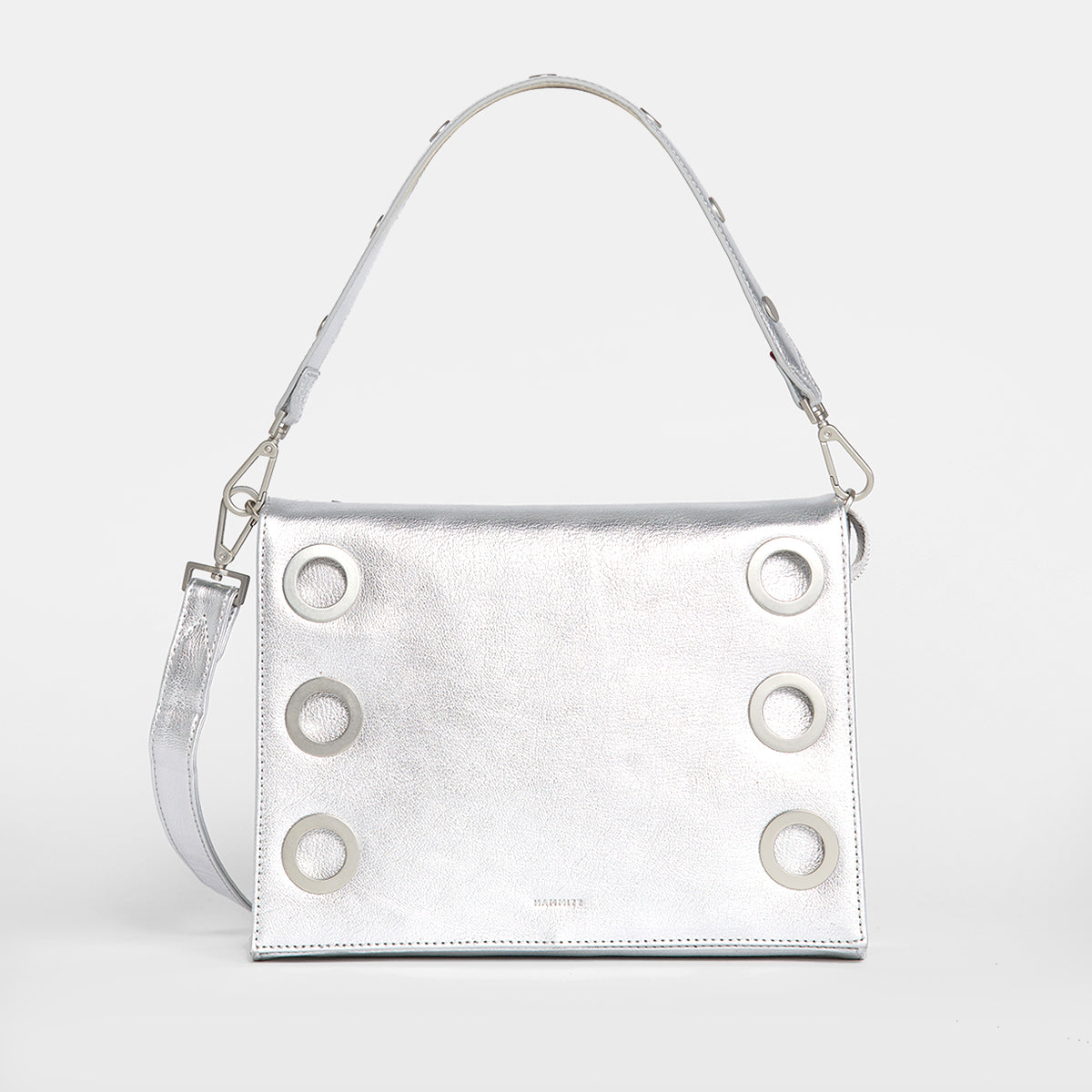 Montana-Clutch-Lrg-Sidewalk-Silver-Front-View