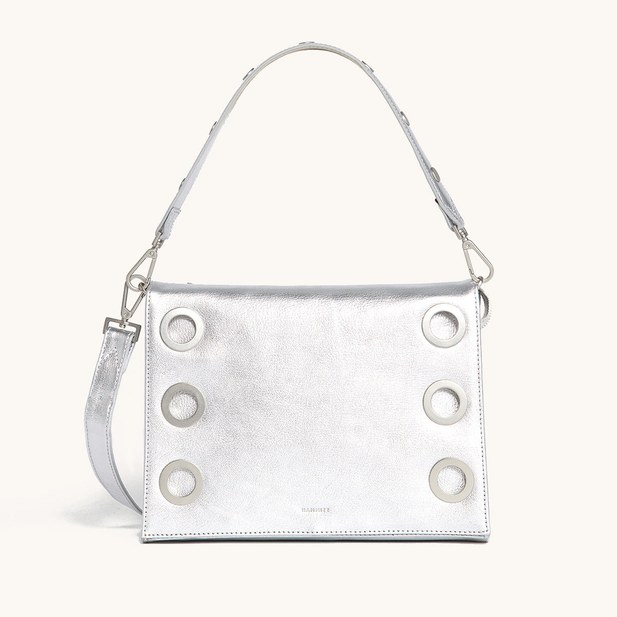Montana-Clutch-Lrg-Sidewalk-Silver-Front-View