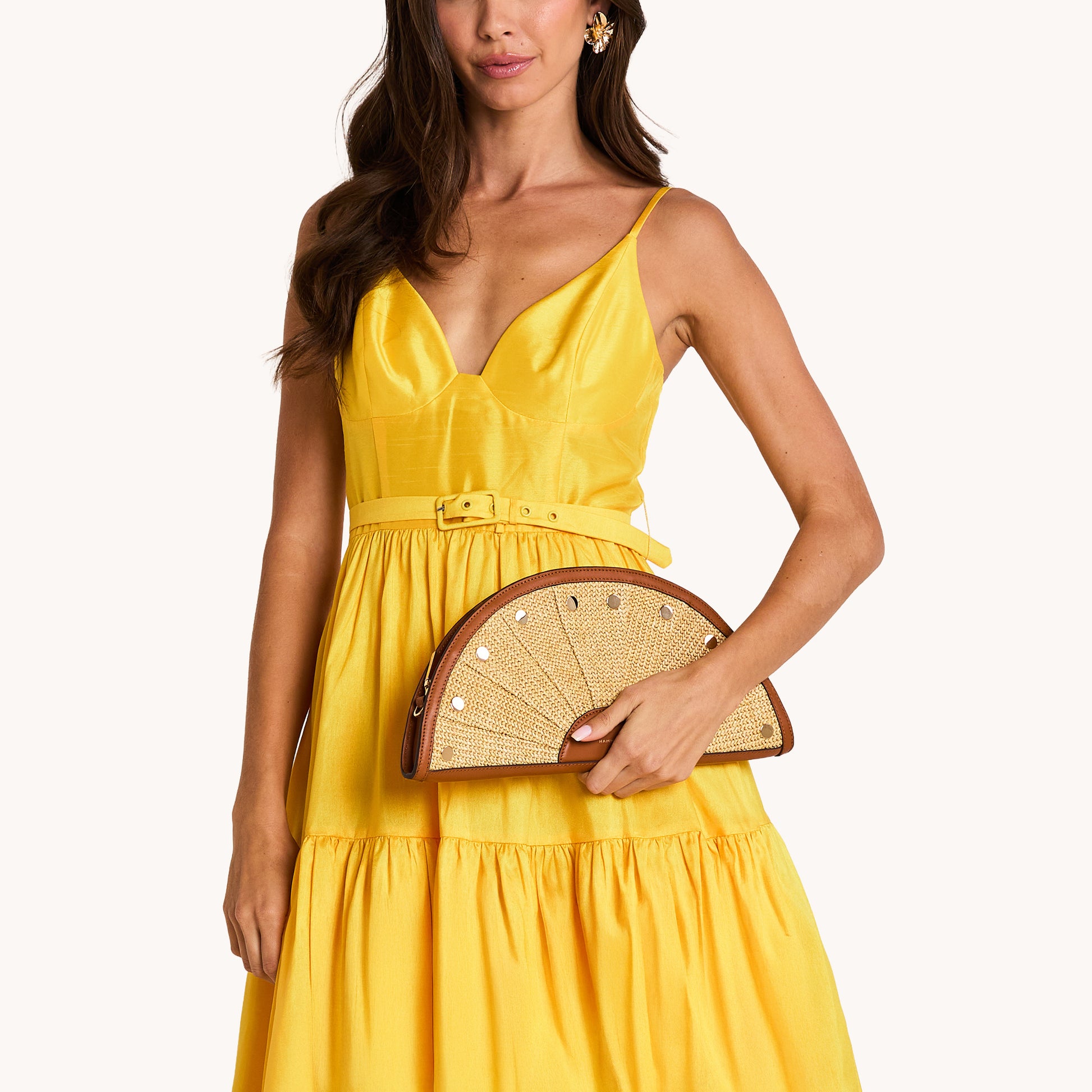 Shelley-Clutch-Cocoa-Raffia-G-Model-View-1