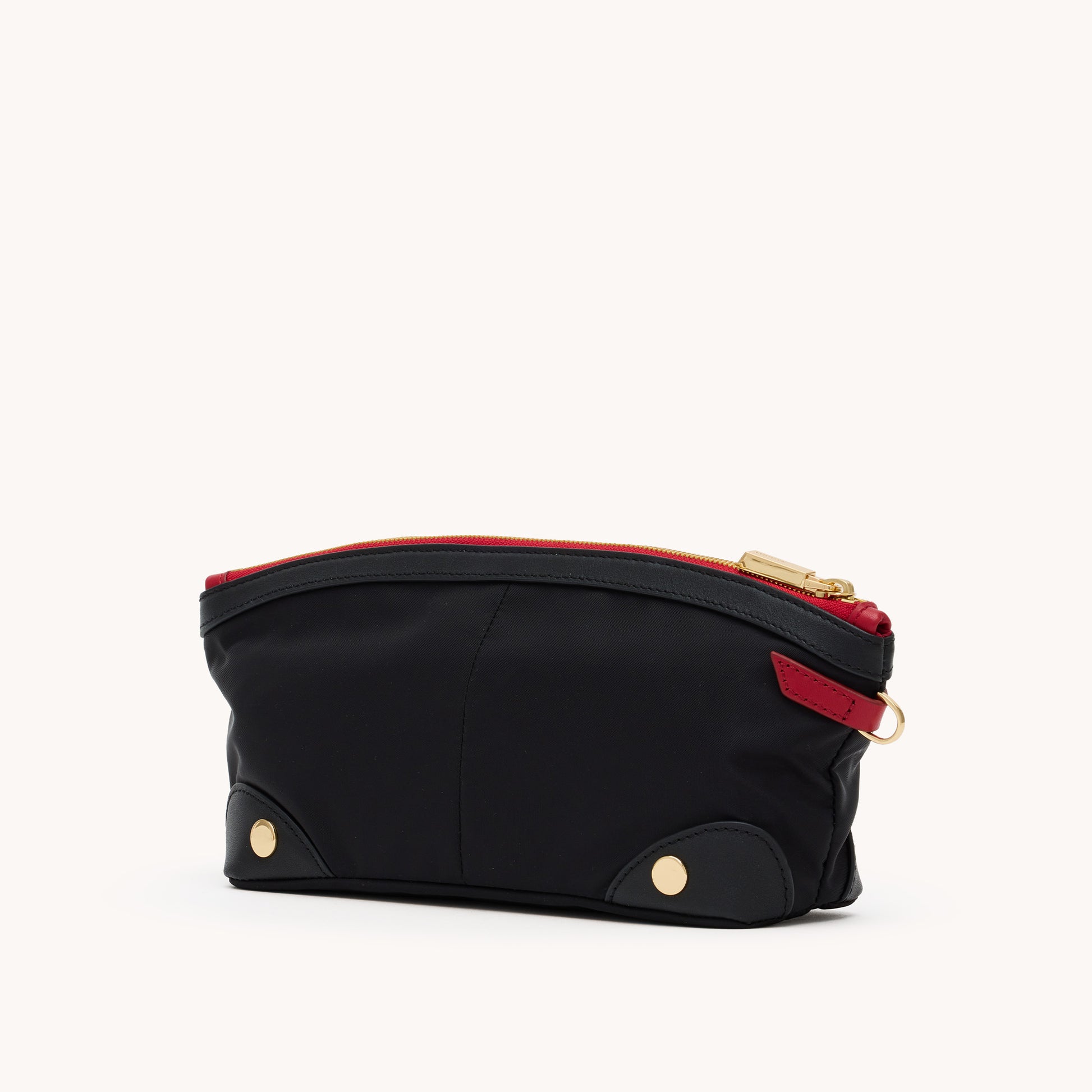 Nicky-Travel-Pouch-Short-Black-Nylon-G-R-Zip-Back-View