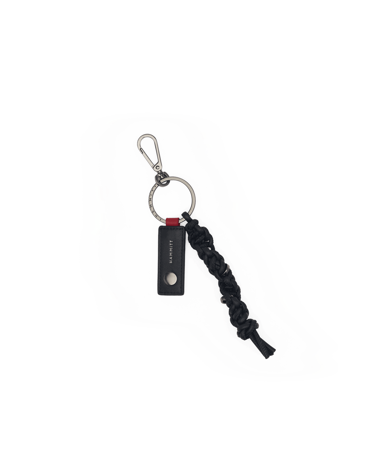 Knotted-Key-Ring-Noir-Smooth-GM-Front-View