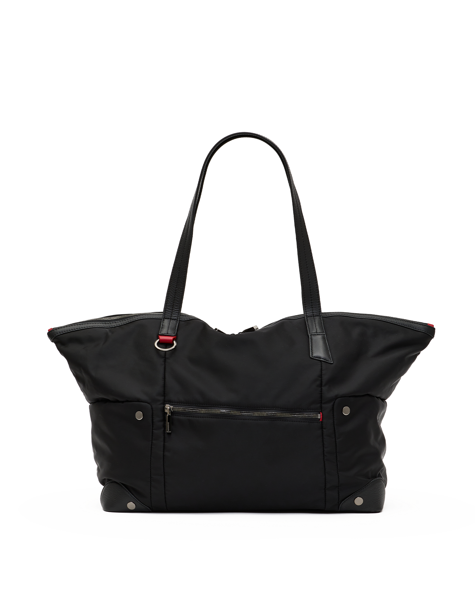 Zoe-Tote-Black-Nylon-GM-Front-View