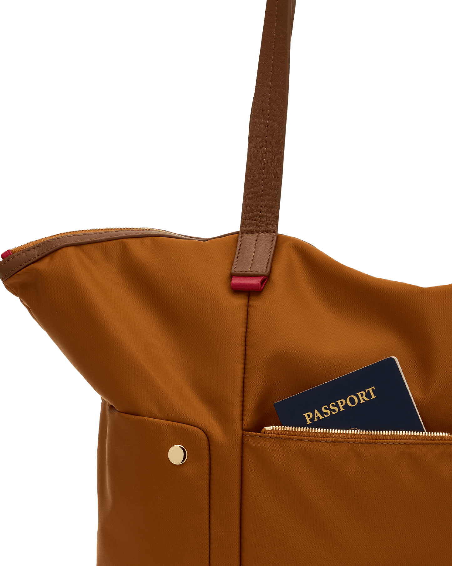 Zoe-Tote-Amber-Nylon-G-Back-View-Detail