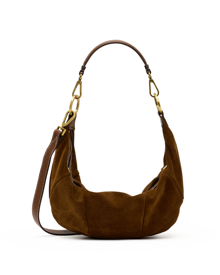 Erica | Cinnamon Suede/Antique Gold | Med