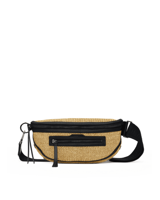 Charles-Crossbody-Med-Noir-Smooth-Raffia-GM-Front-View