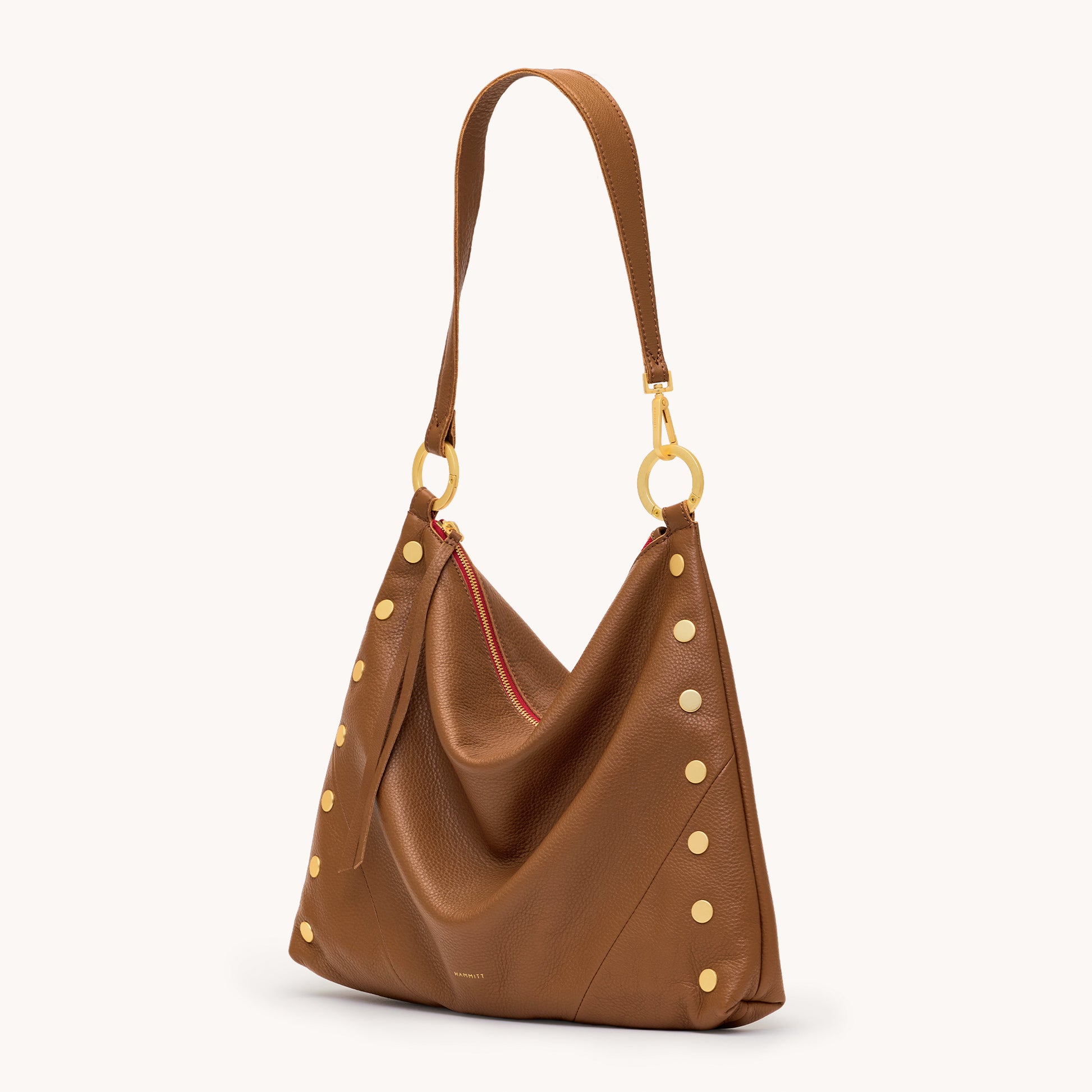 Kyle-Lrg-Mahogany-Pebble-BG-Red-Zip-Front-View-2