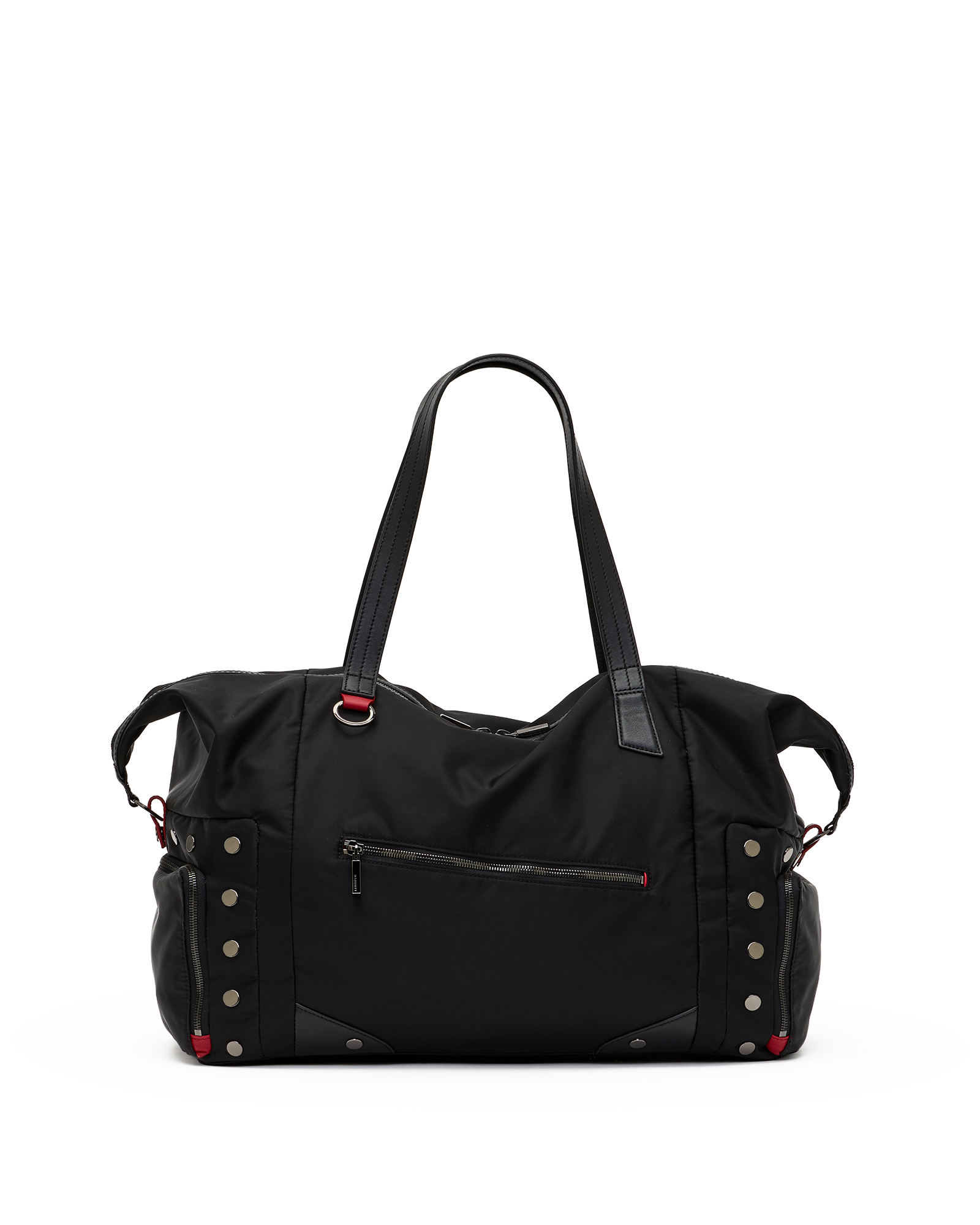 Ivy-Weekender-Black-Nylon-GM-Front-View