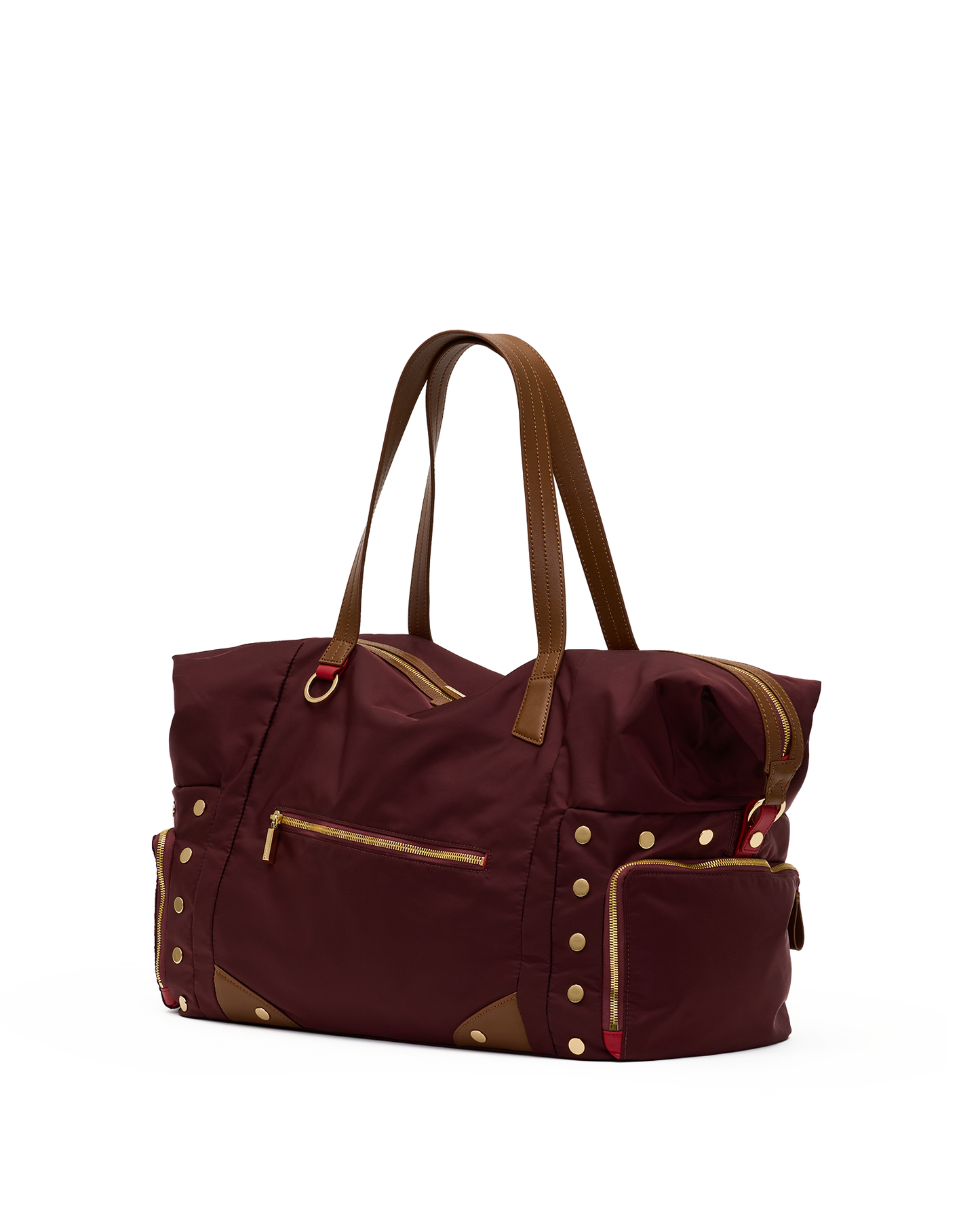 Ivy-Weekender-Wine-Nylon-G-Front-View-2