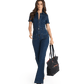 Zoe-Tote-Black-Nylon-G-Red-Zip-Model-View