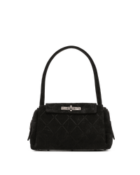 Charlotte-Med-Noir-Diamond-Suede-GM-Front-View