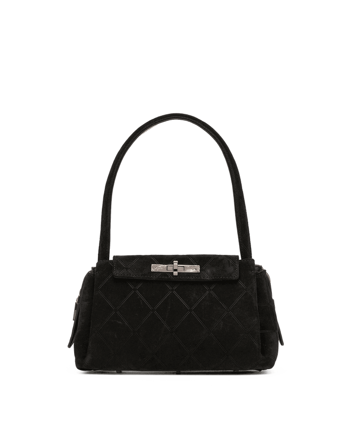 Charlotte | Noir Diamond Suede/Gunmetal | Med