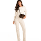 Model height is 5'9.5''