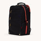 Eden-Backpack-Black-Nylon-G-Red-Zip-Front-View