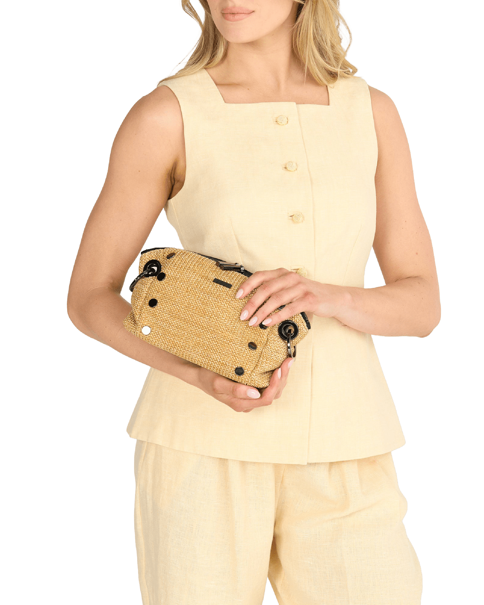 Daniel-Crossbody-Clutch-Sml-Chaparral-Raffia-Model-View
