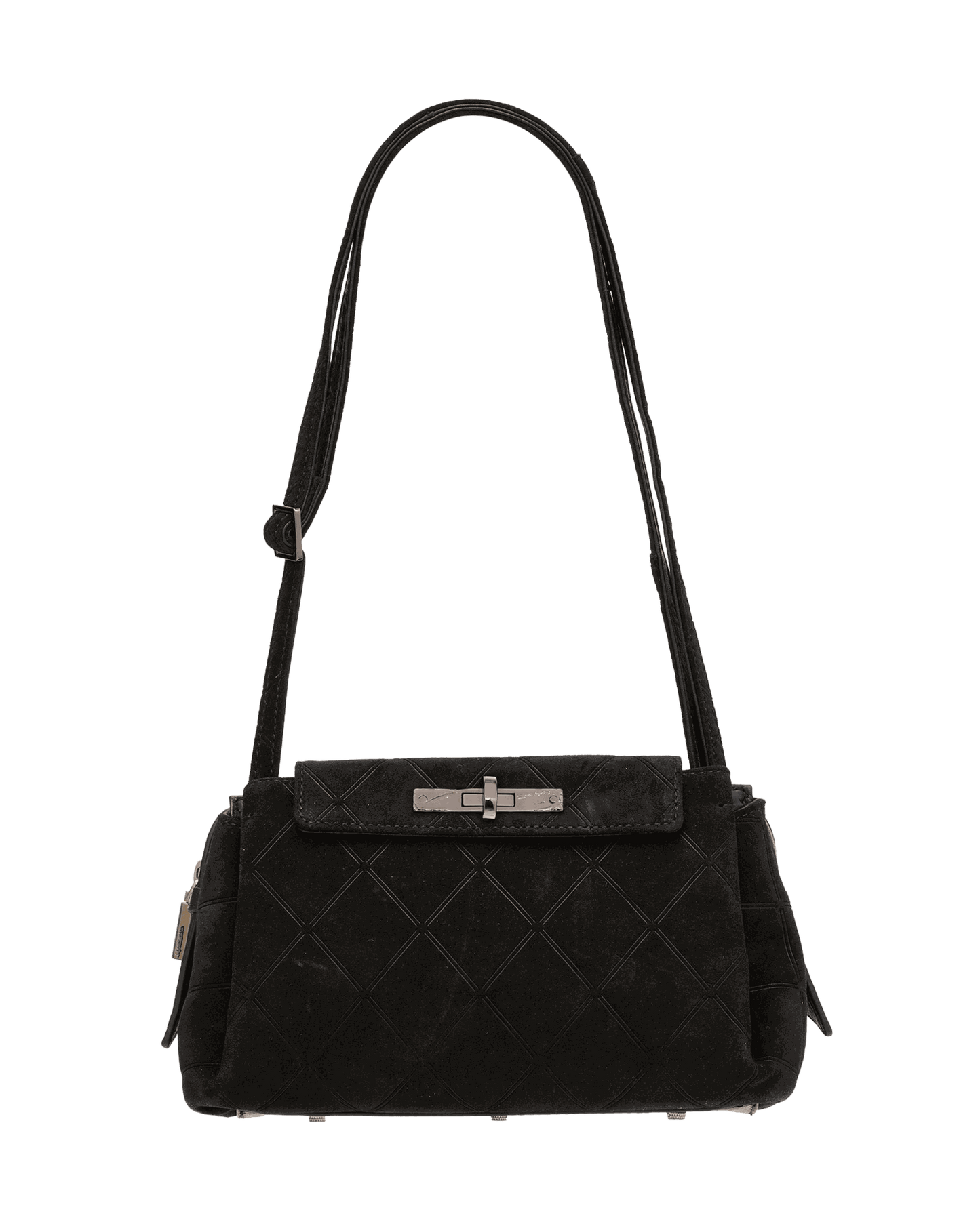 Charlotte-Med-Noir-Diamond-Suede-GM-Crossbody-View