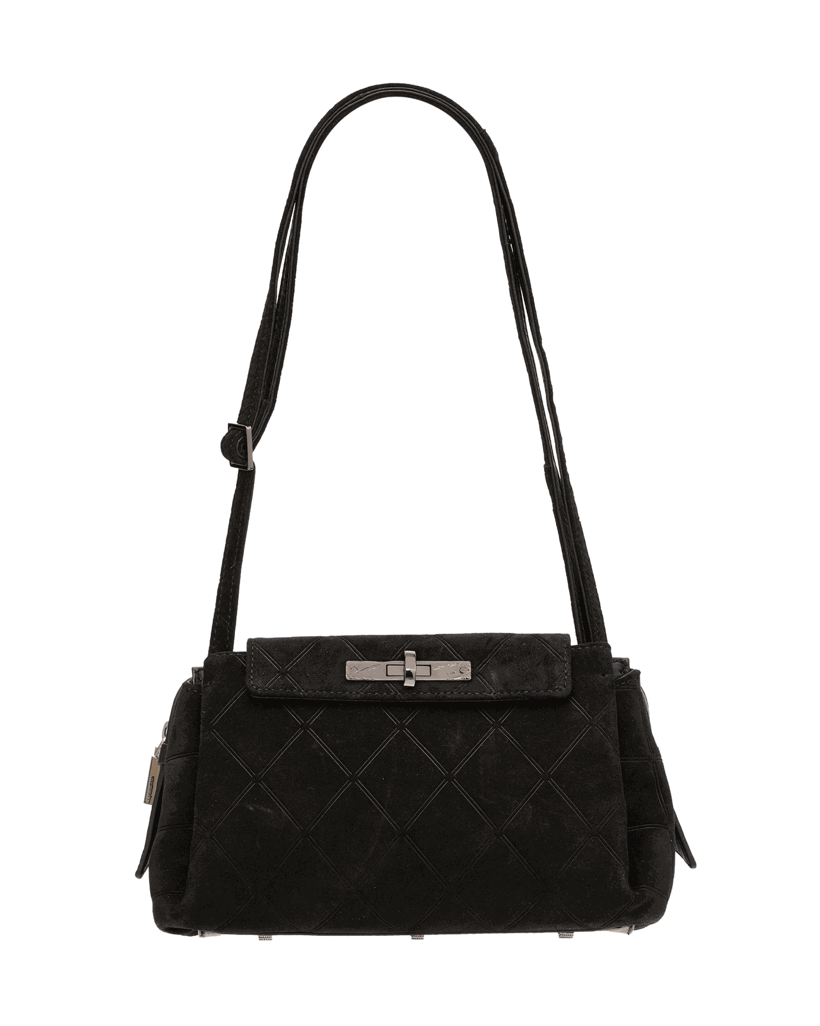 Charlotte-Med-Noir-Diamond-Suede-GM-Crossbody-View