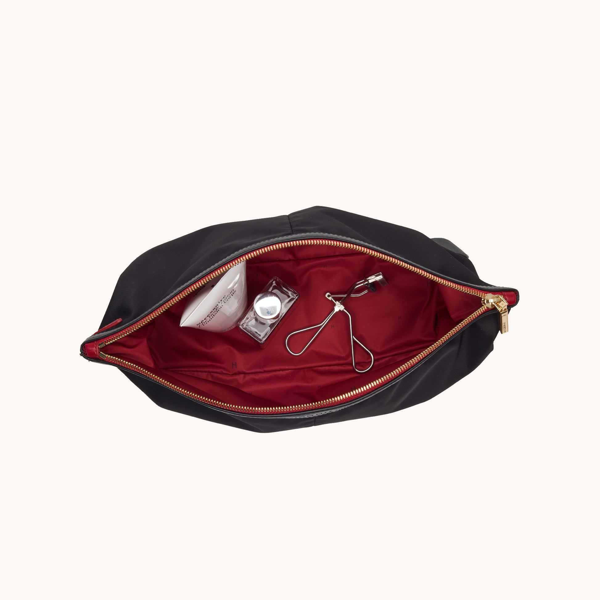 Nicky-Travel-Pouch-Lrg-Black-Nylon-G-R-Zip-Inside-View