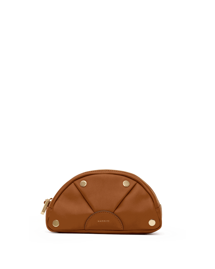 Shelley Pouch | Cocoa/Gold
