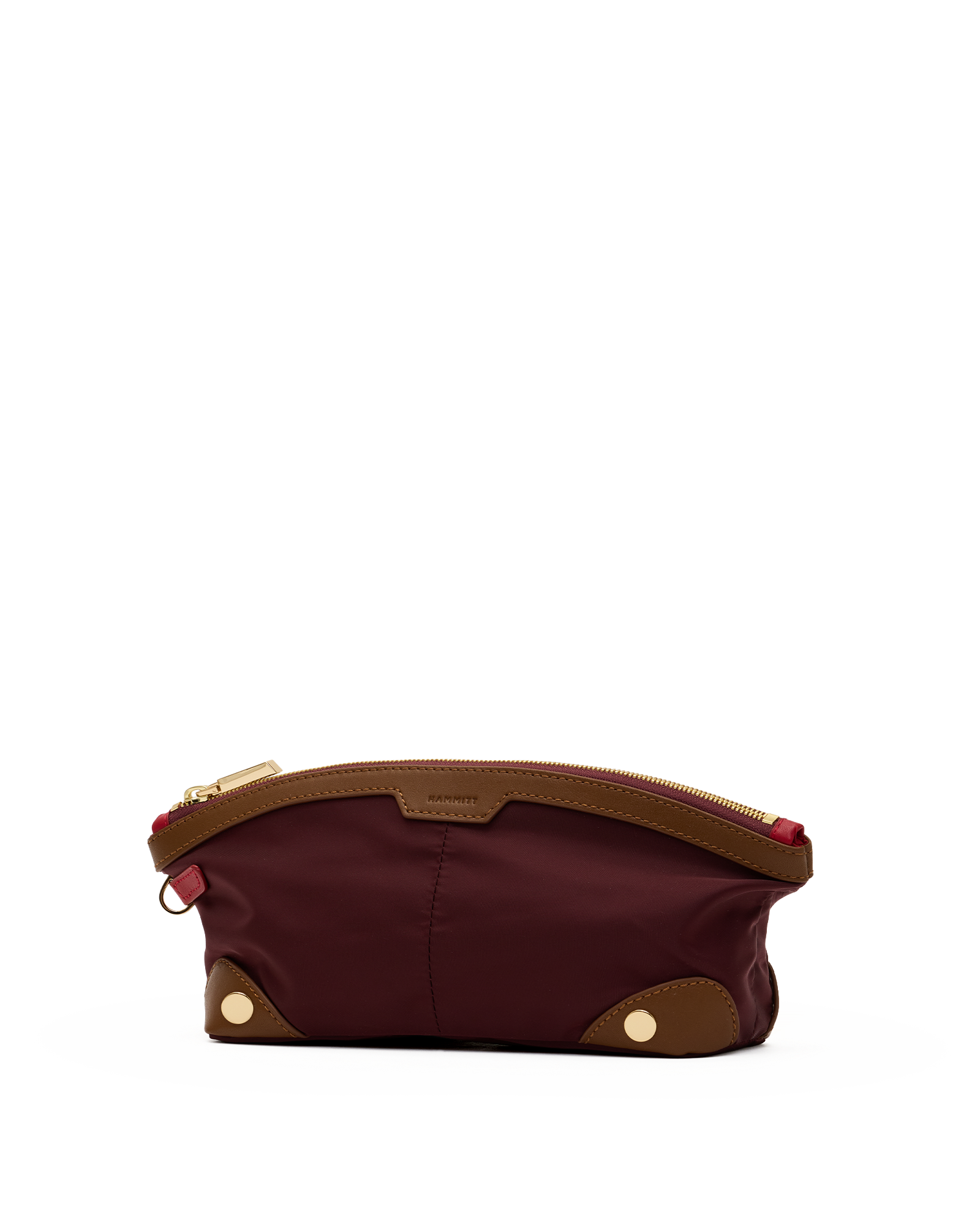Nicky-Travel-Pouch-Short-Wine-Nylon-G-Front-View-2