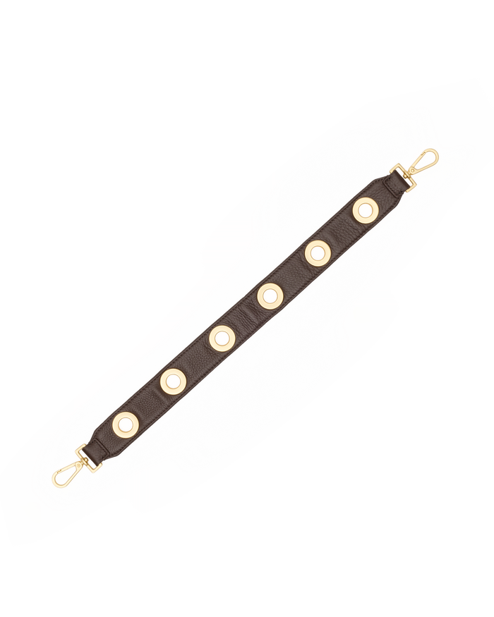 Grommet Strap | Espresso Pebble/Brushed Gold | Short