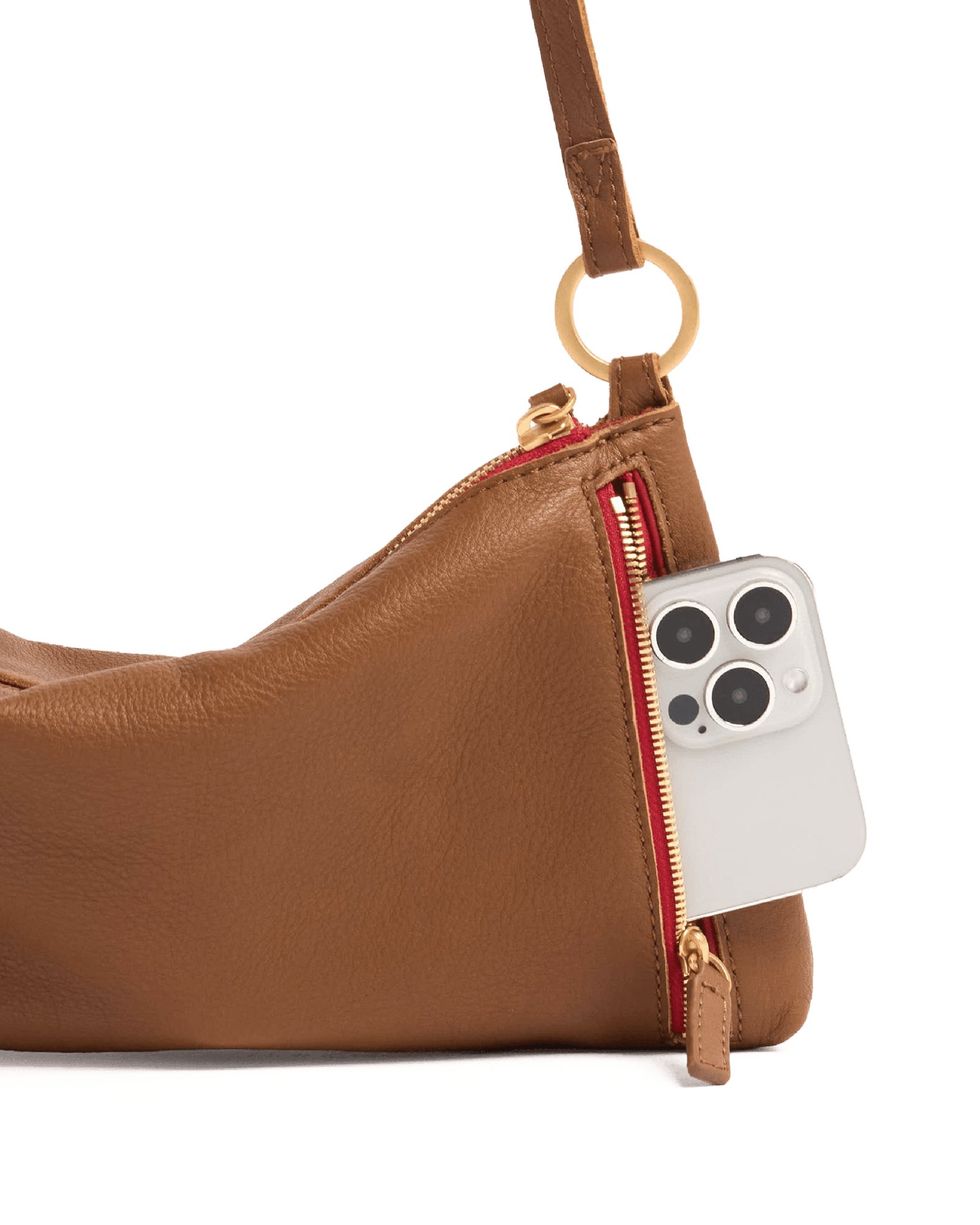 Kyle-Mahogany-Pebble-BG-Red-Zip-Back-View-Detail