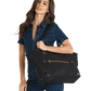 Zoe-Tote-Black-Nylon-G-Red-Zip-Model-View-2
