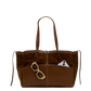 Meryl Carryall | Cinnamon Suede/Antique Gold