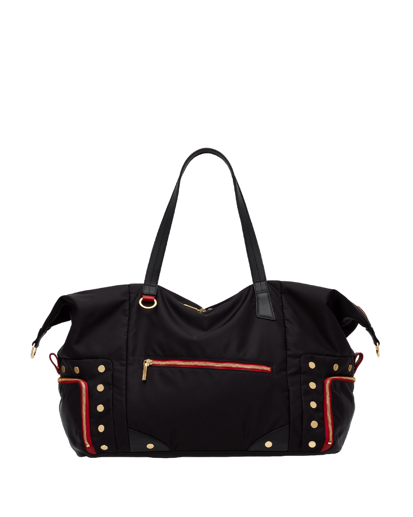 Ivy-Weekender-Black-Nylon-G-Red-Zip-Crossbody-View