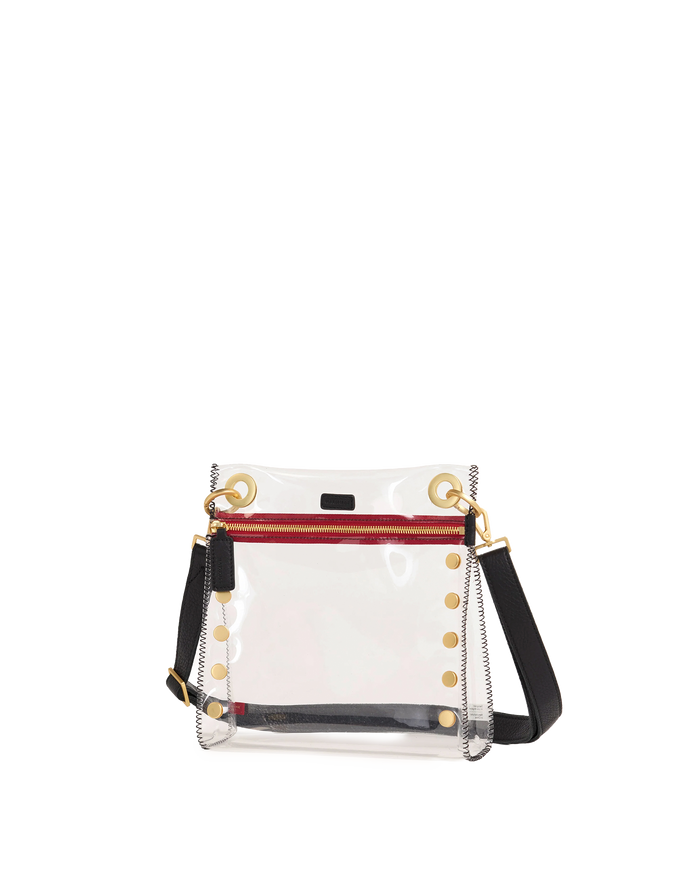 Tony Clear | Black/Brushed Gold Red Zip | Med