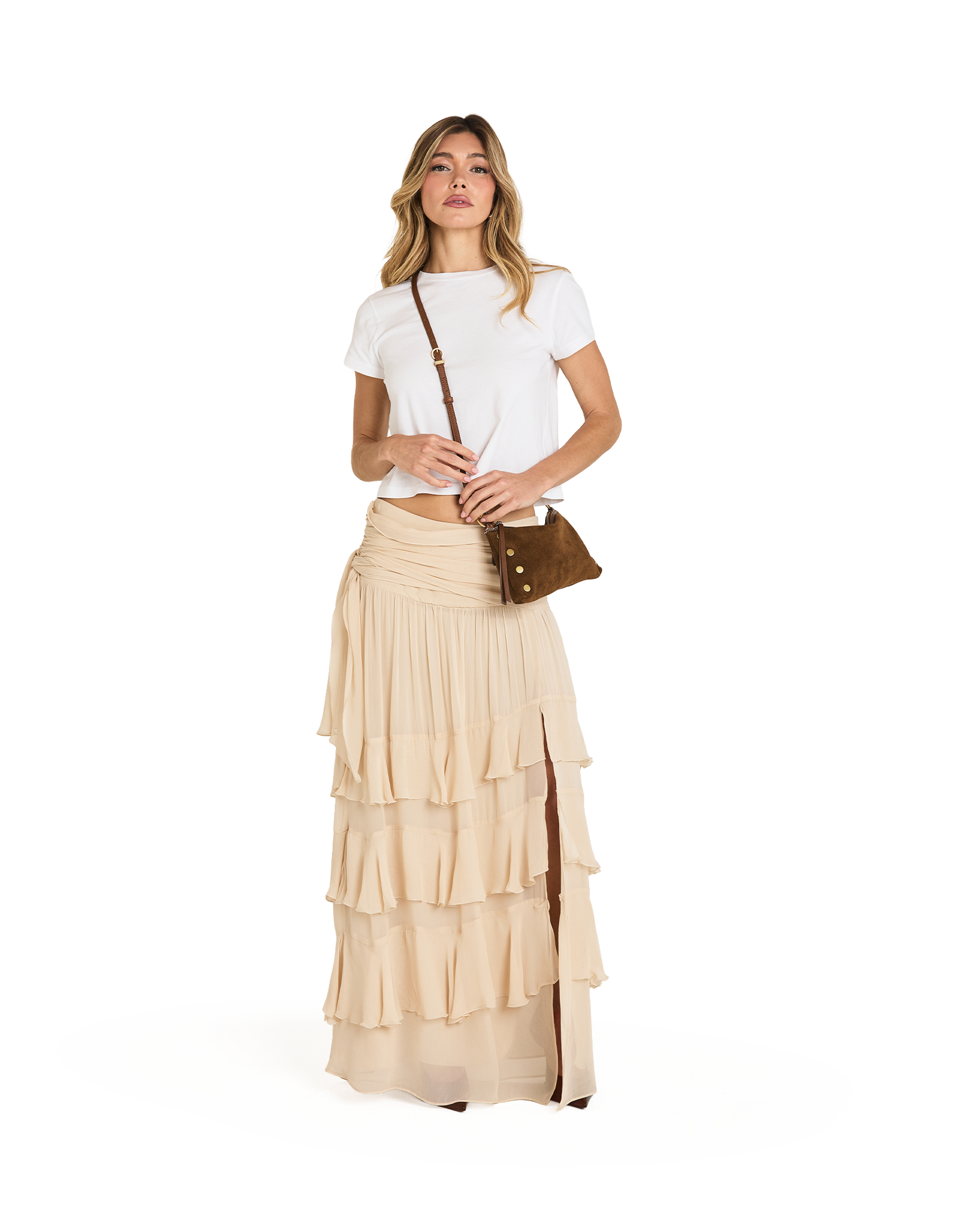Model height is 5'9''