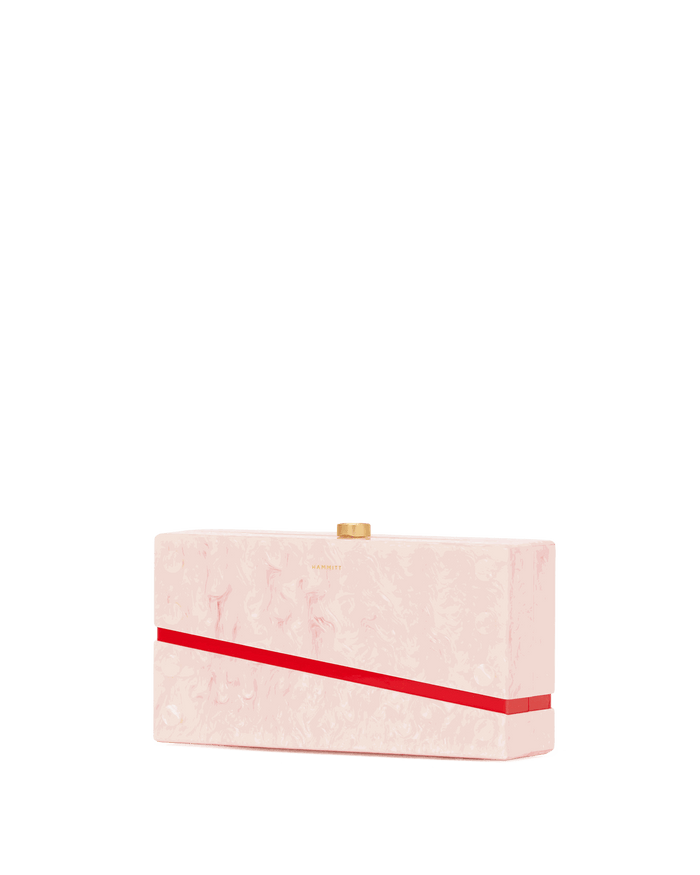 Soiree Clutch | Carrara Blush/Brushed Gold | Med