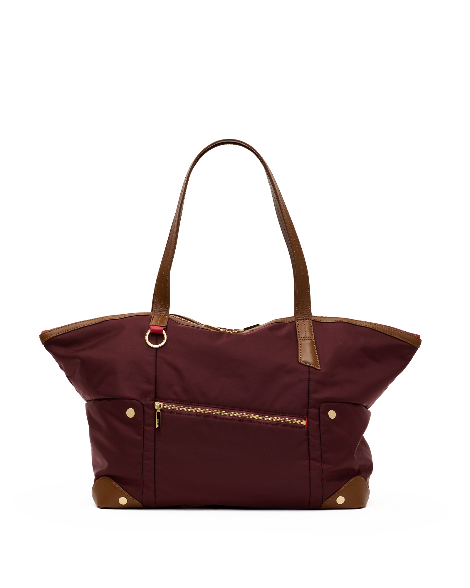 Zoe-Tote-Wine-Nylon-G-Front-View