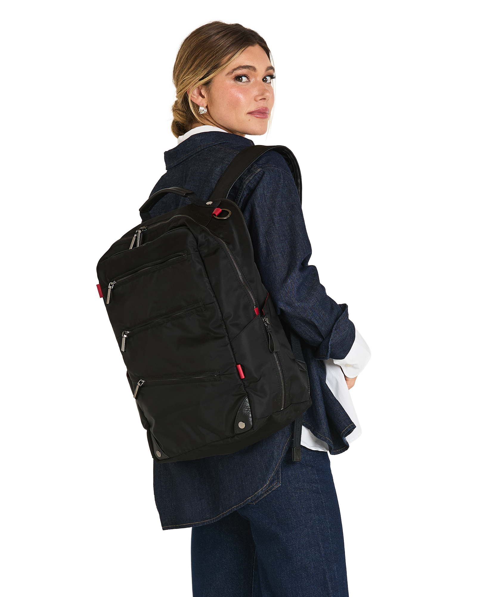 Eden-Backpack-Black-Nylon-GM-Model-View
