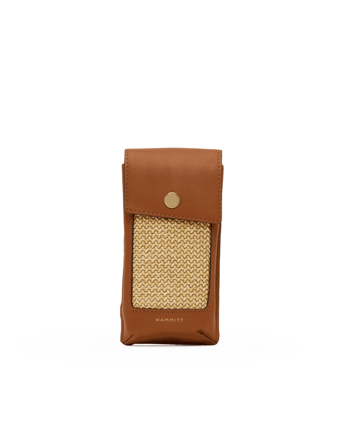 Sunny Sleeve | Cocoa Raffia/Gold