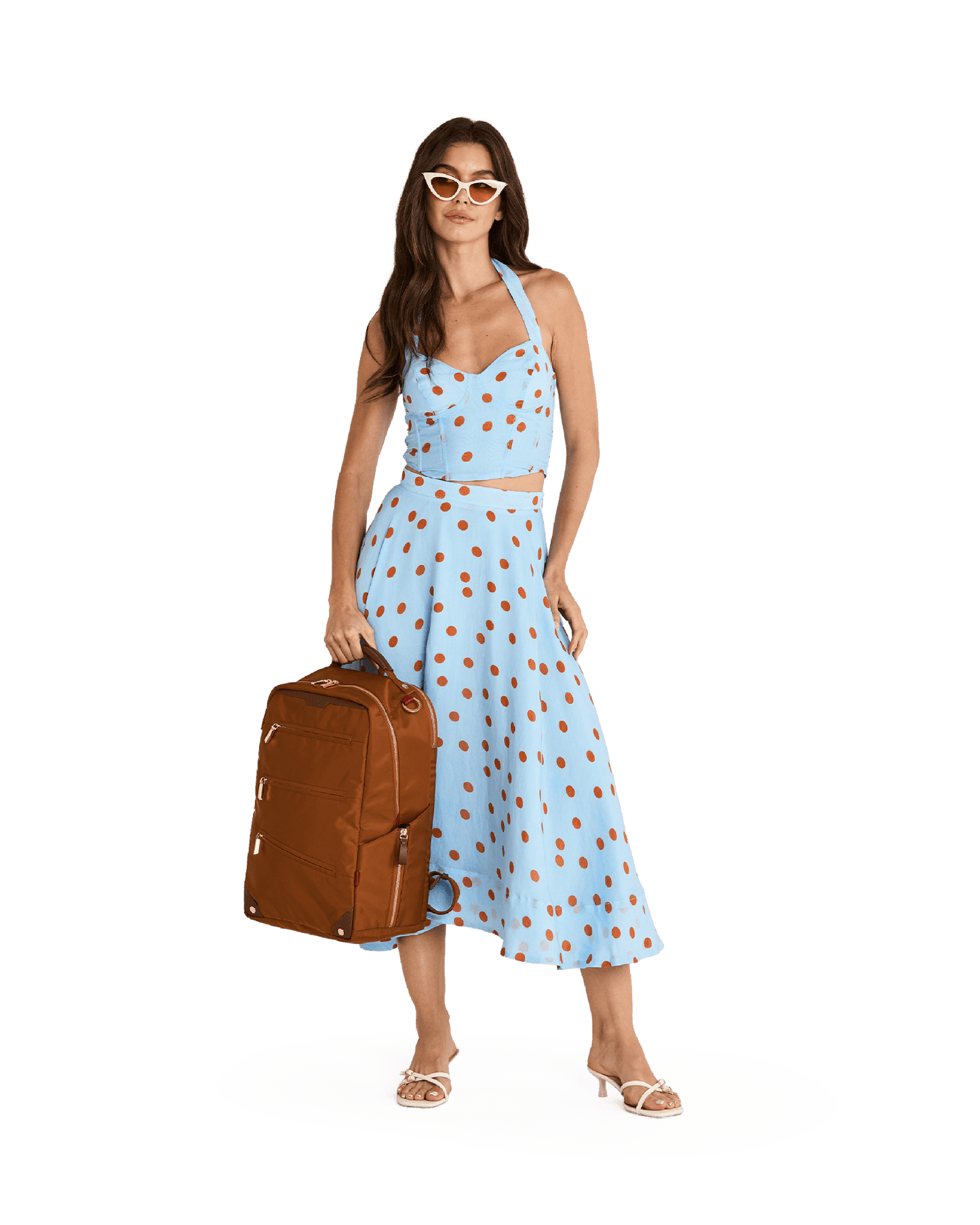 Eden-Backpack-Amber-Nylon-G-Model-View-2